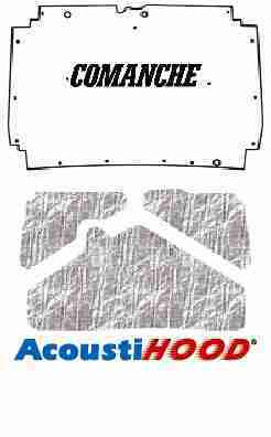 1986-93 Jeep Comanche Under Hood Cover with J-005 Commanche