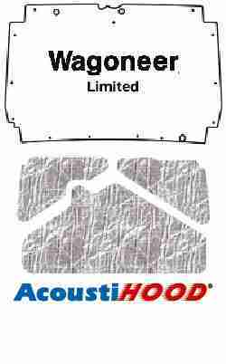 1987-96 Jeep Cherokee XJ Under Hood Cover with J-015 Wagoneer Limit