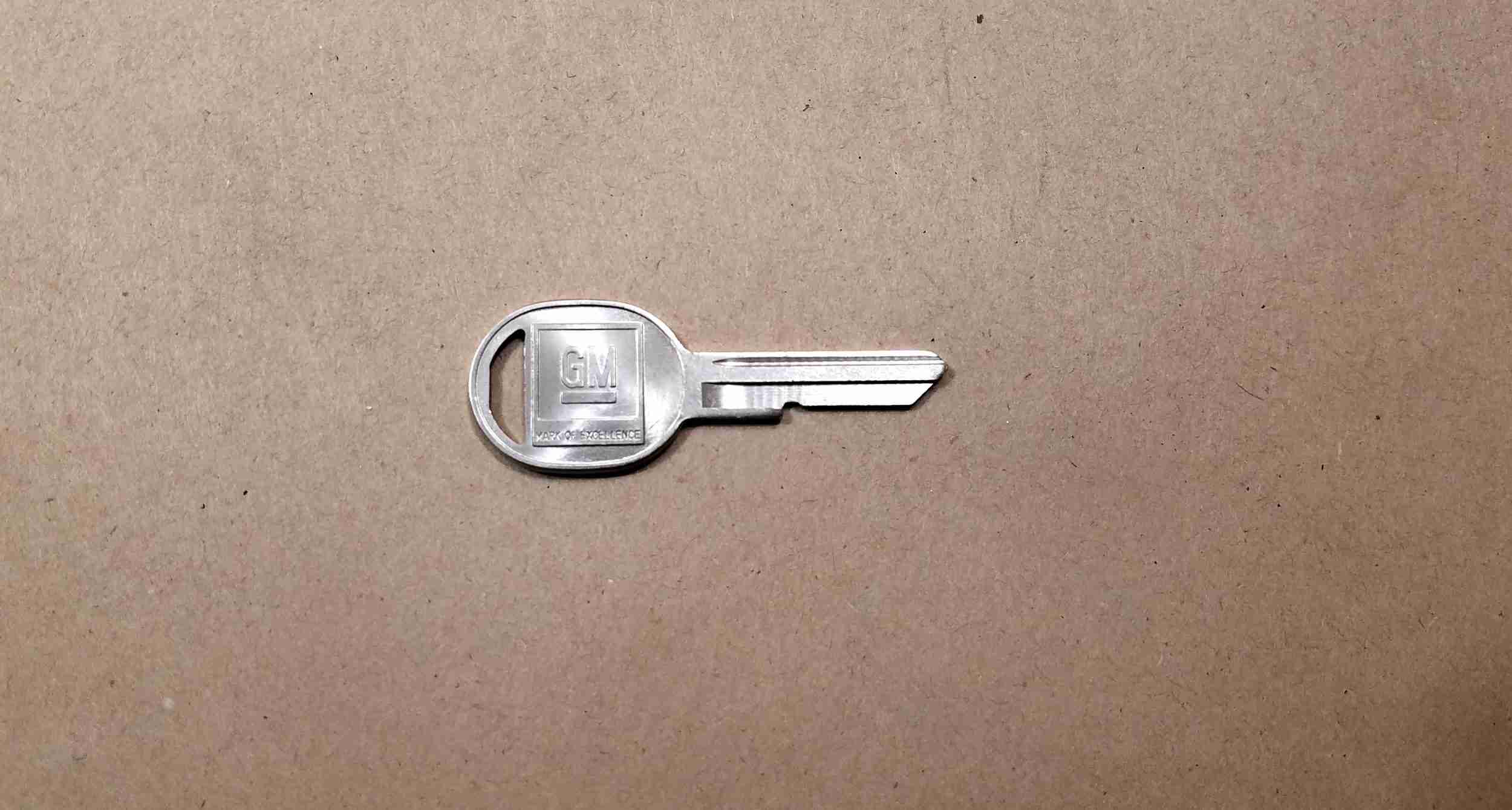 1970-82 Key Blank GM 1970 1974 1978 & 1982