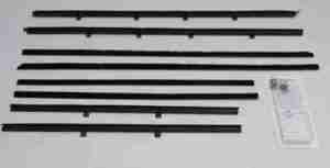 1961-64 AUTHENTIC 8 Piece Felt Kit, Chevy Bel Air & Biscayne 2 Door Sedan