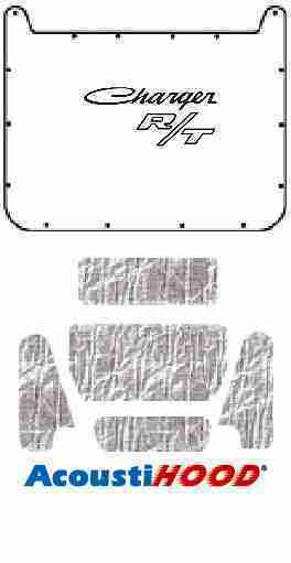 1971-74 Dodge Charger Under Hood Cover with MB-055 Charger R/T