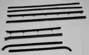 1966-67 AUTHENTIC 8 Piece Felt Kit, Nova & Chevy II 2 Door Hardtop