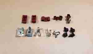 1966-67 GTO H.O. only Brake Clips..Set 14 PCS.