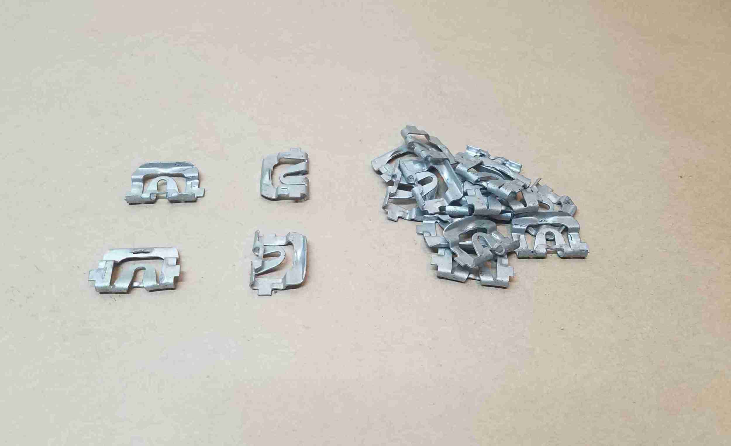 1968-72 Rear Window Clip Kit, steel, 18 pieces, 1968-72 Grand Prix